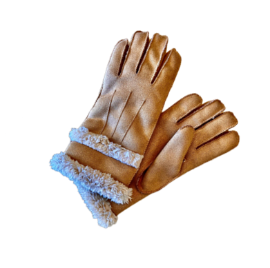 Handschoenen - suède - lichtbruin