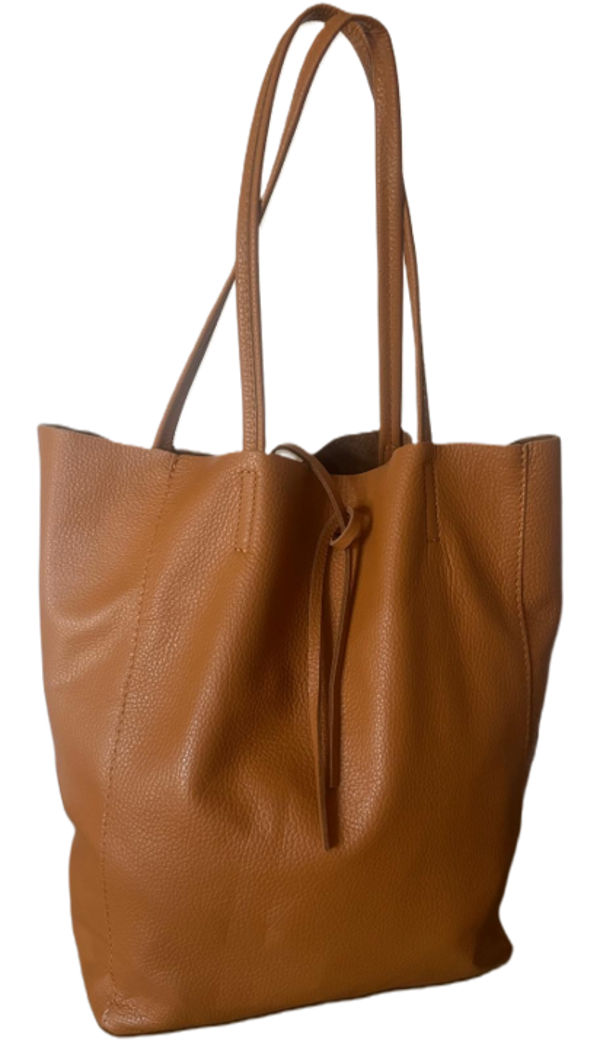 Shopper tas camel