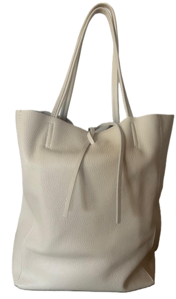 Shopper tas krijtwit