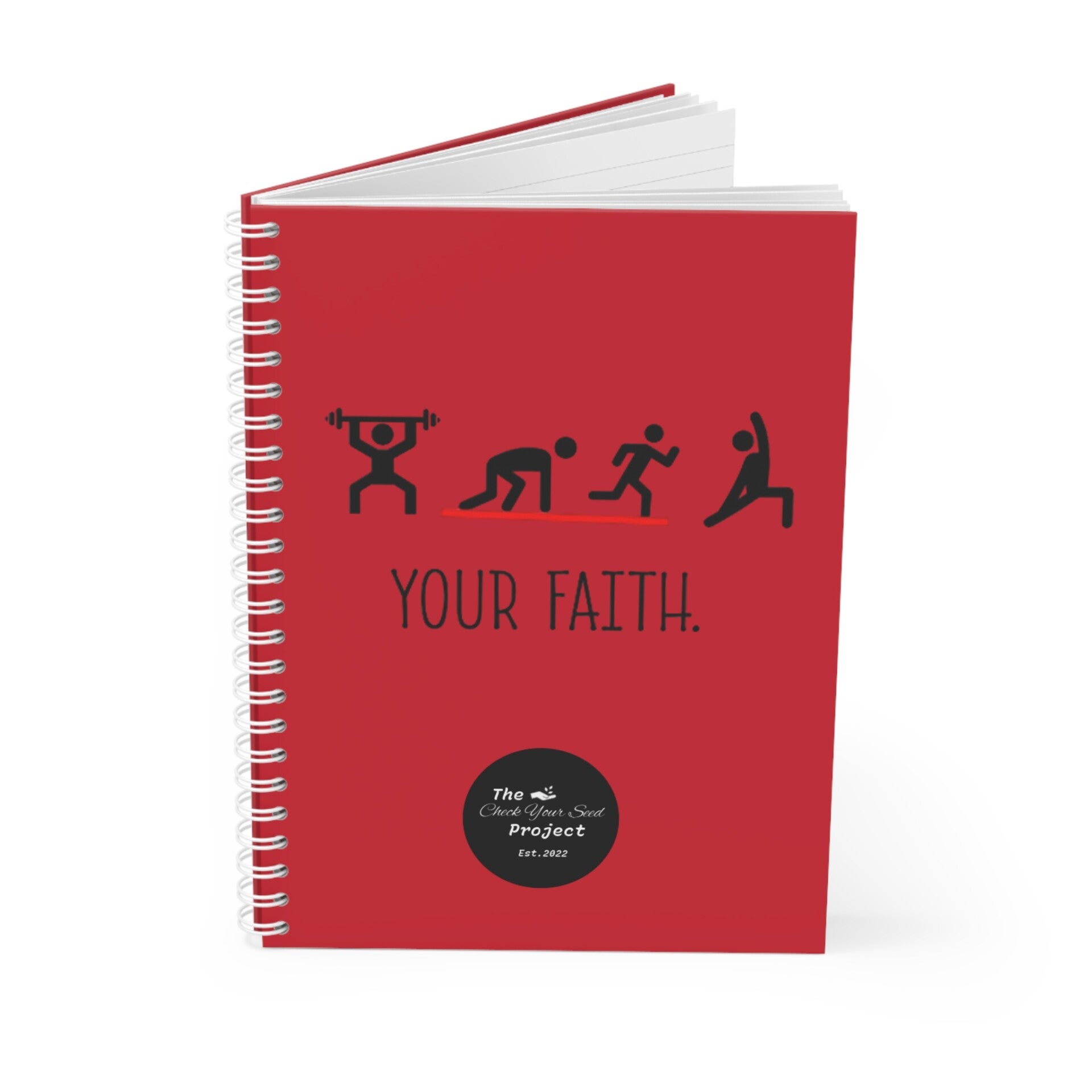 Exercise Your Faith Spiral Notebook