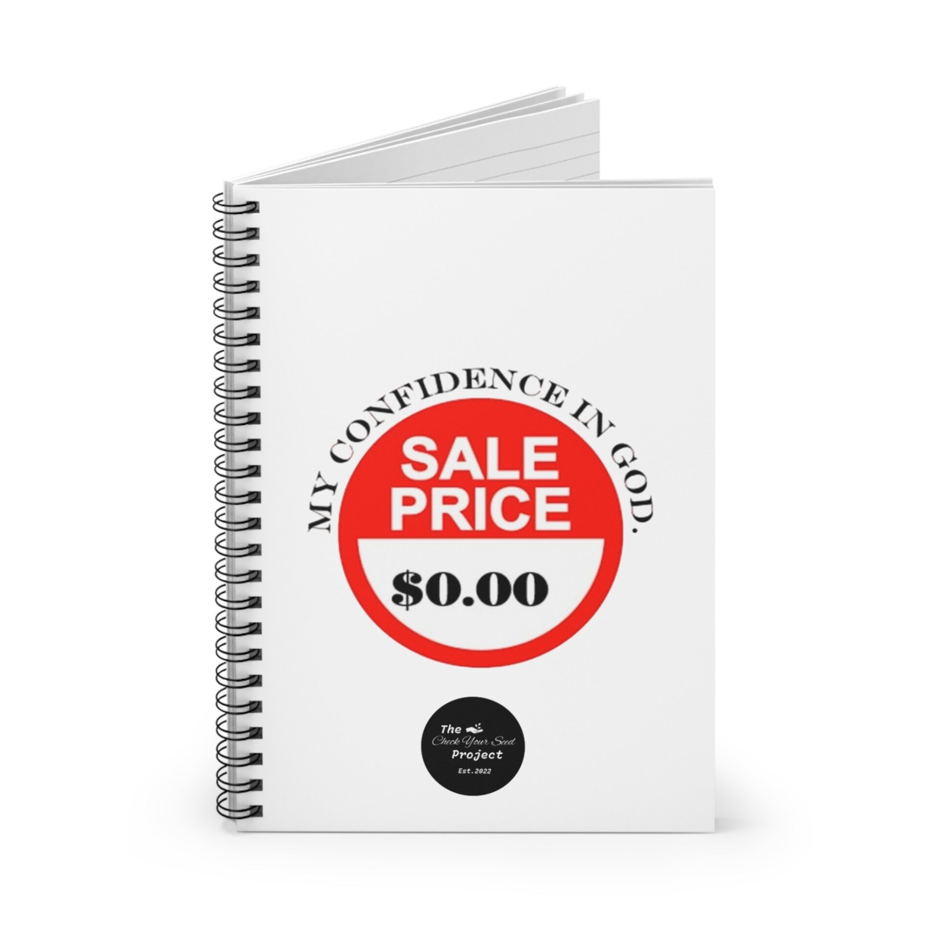 Confidence In God Spiral Notebook