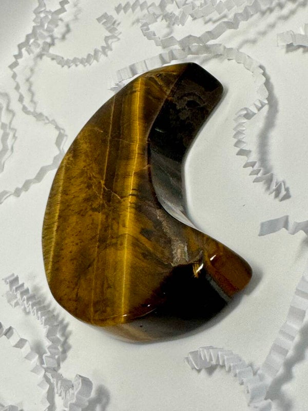 2.5” Tiger’s Eye Polished Crescent Moon