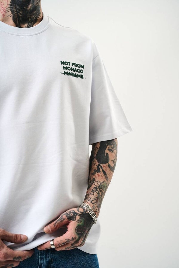 T-SHIRT Oversize Blanc Not From Monaco Madame