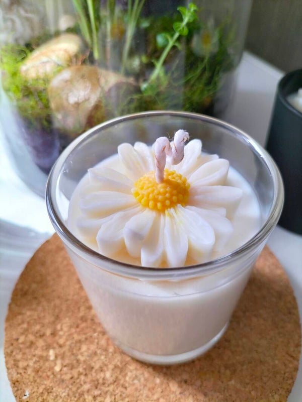 La bougie marguerite parfumée