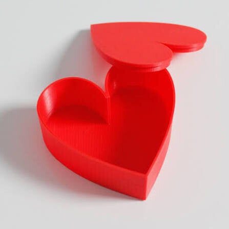 Boite en forme de coeur