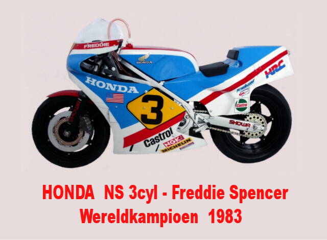 Tamiya Honda NS 500cc  3 cilinder