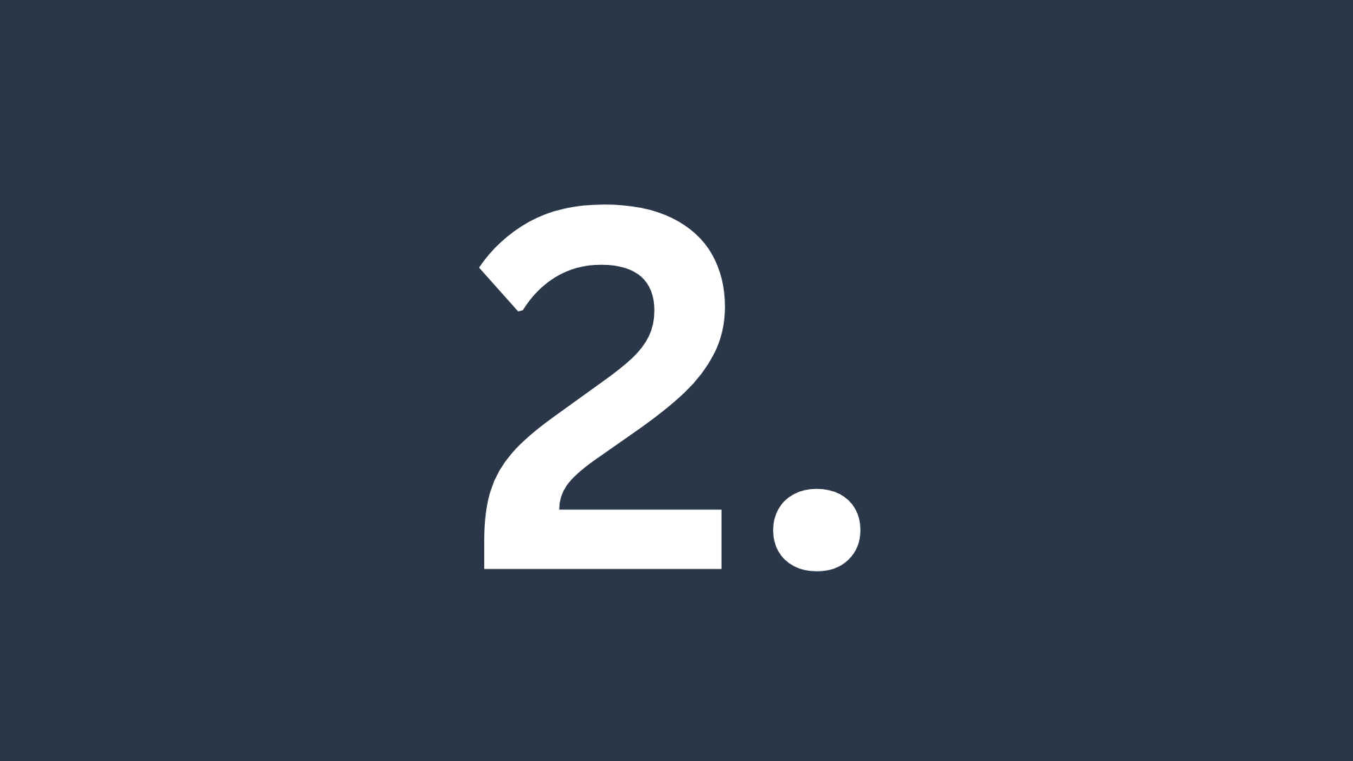 Deuxième étape du processus