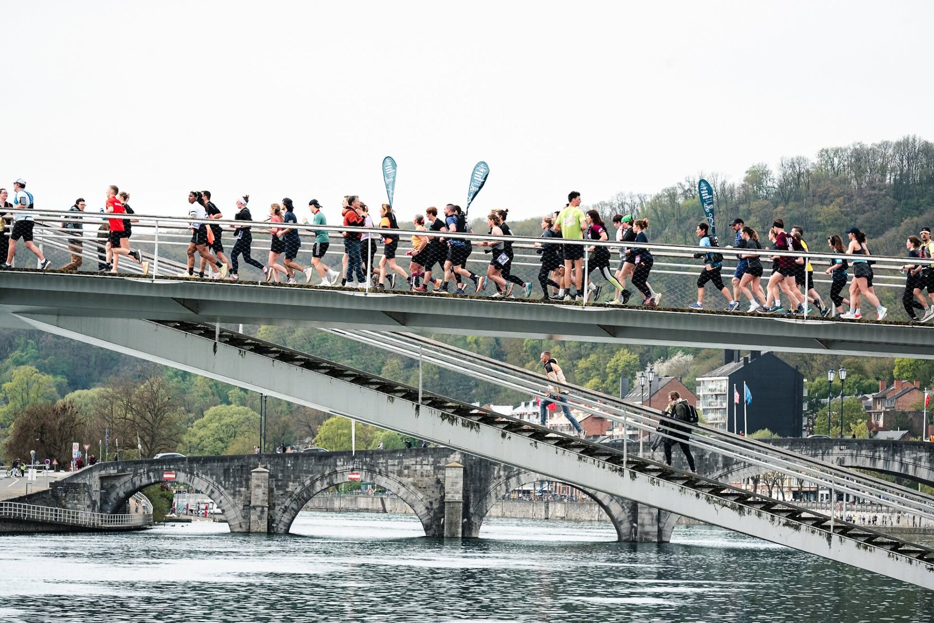 Athlètes participant au marathon de Namur