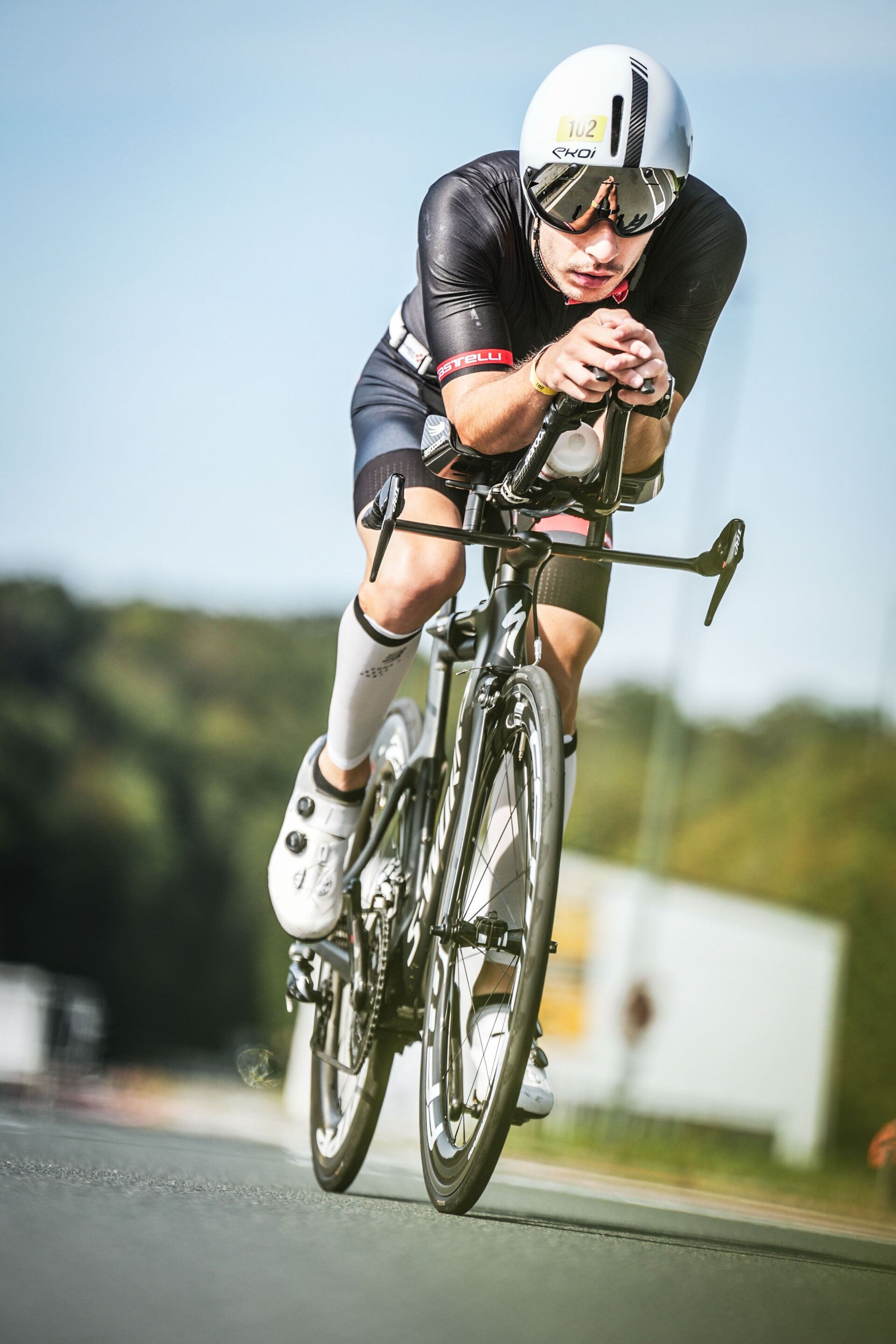Coach de cyclisme à vélo