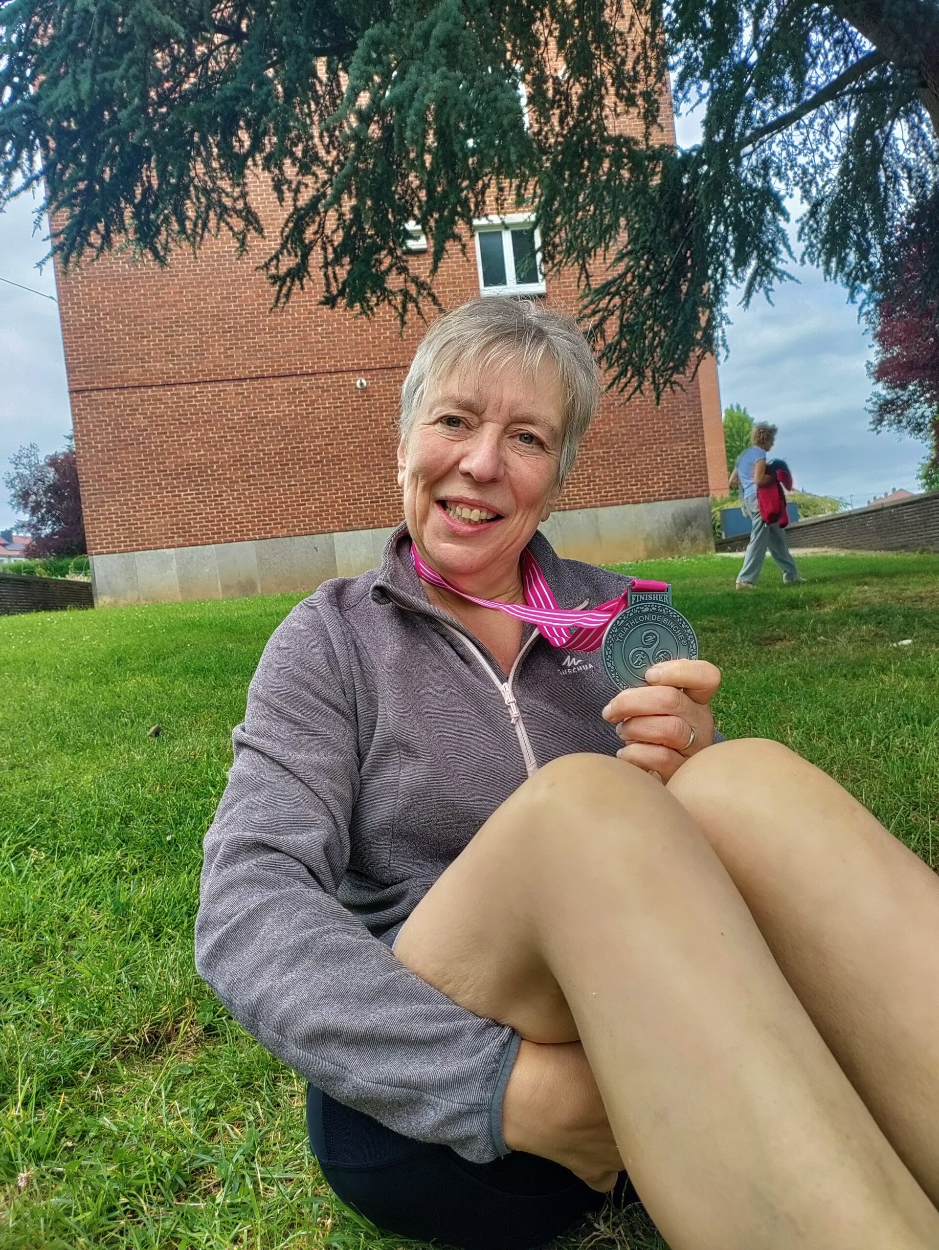 Athlète débutante en coaching après son premier triathlon