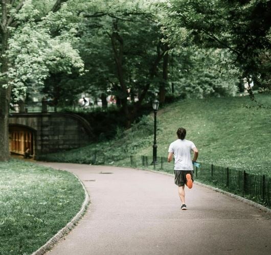 Parc autour de Charleroi pour l'entrainement running du triathlon