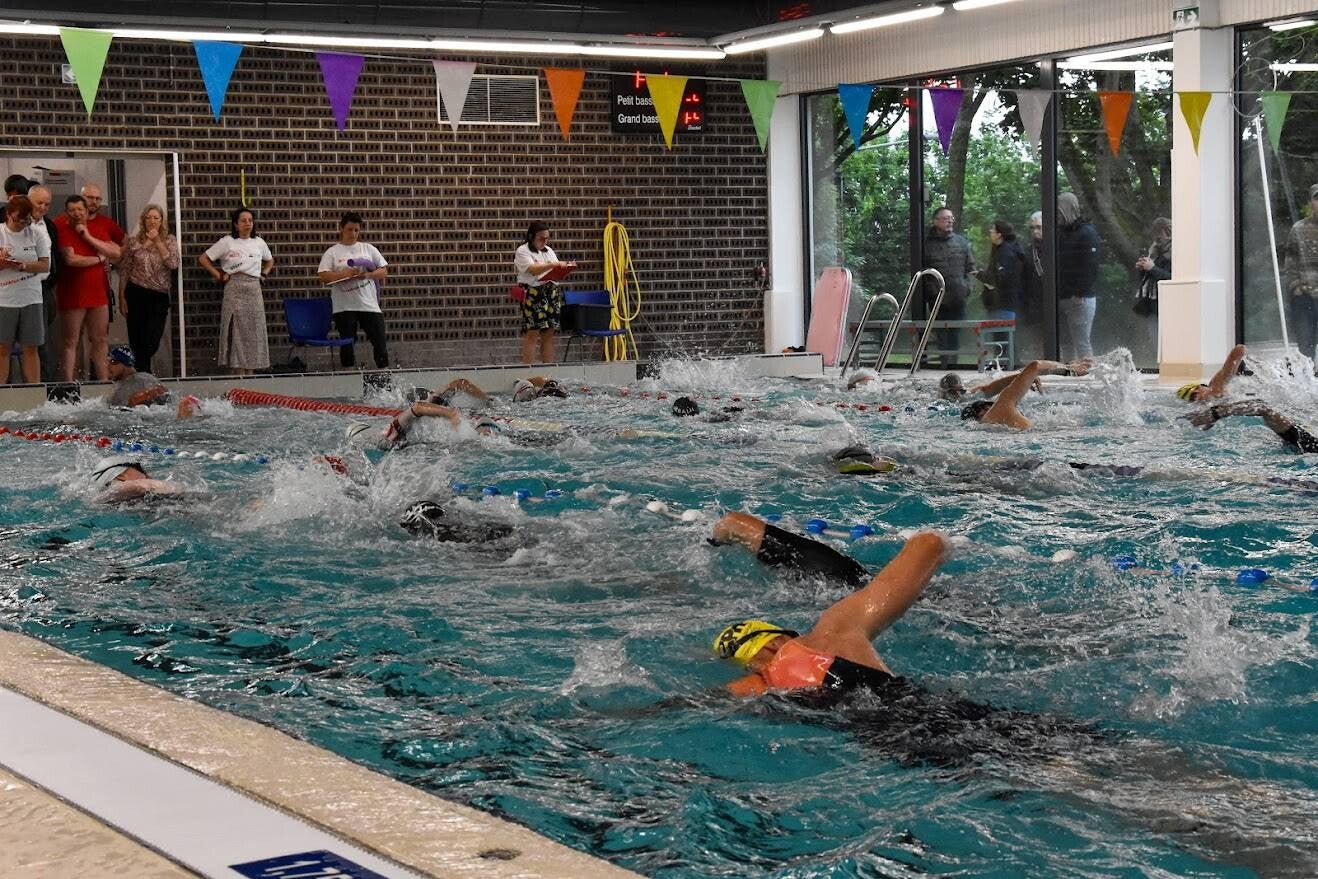 Partie natation du Triathlon de Binche