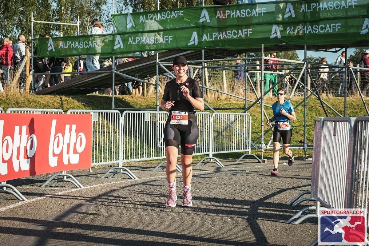 Elève en coaching triathlon lors du running