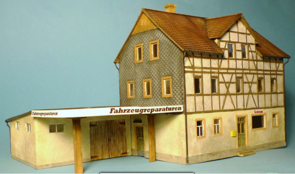 Fachwerkhaus mit Landmaschinen Werkstatt, Hanstedt/Niedersachsen