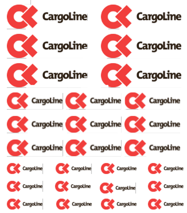 Decal "CARGO LINE" für 20 ft und 40 ft Container