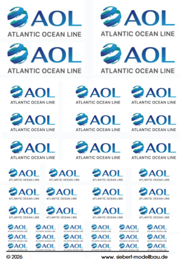 Decal "AOL" Containerdienst