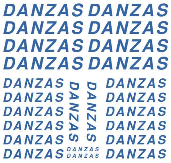 Decal "DANZAS" für 20 ft und 40 ft Container