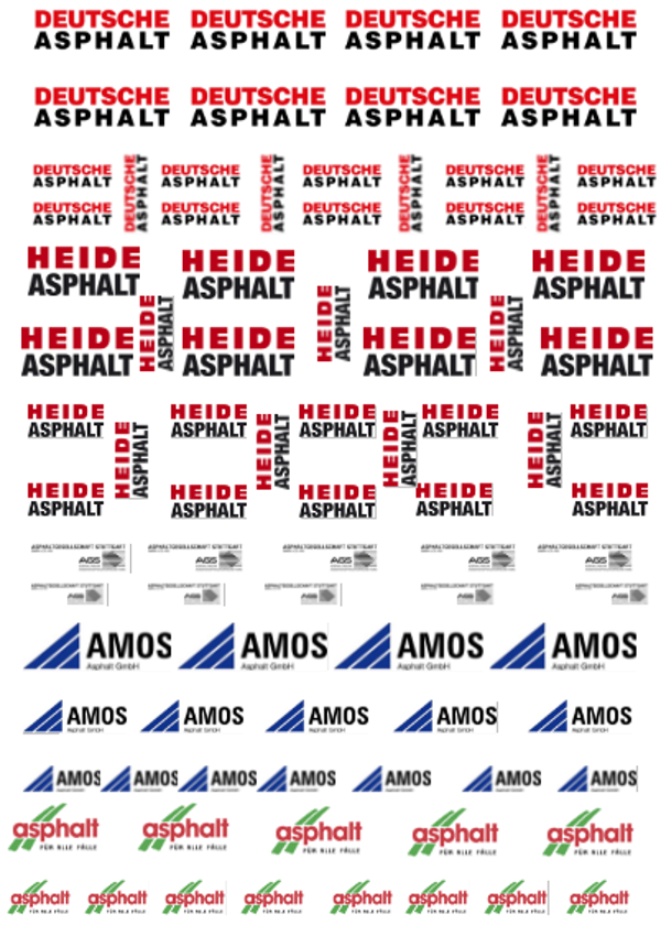 Decal Deutsche Asphalt