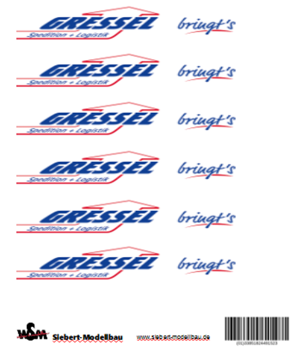 Decal Spedition Gressel