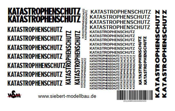 Decal Katastrophenschutz / Nr.1