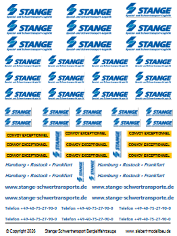 Decal Stange-Schwertransport Hamburg [2