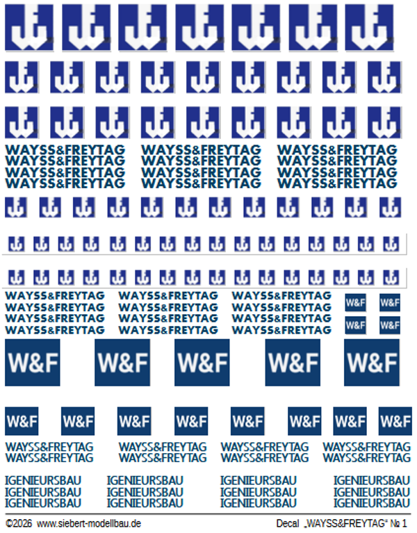 Decal WAYSS&FREYTAG Baunternehmen