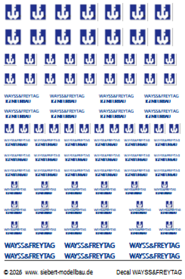 Decal WAYSS&FREYTAG Bauunternemen AG