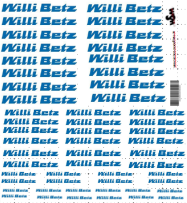 Decal Willi Betz