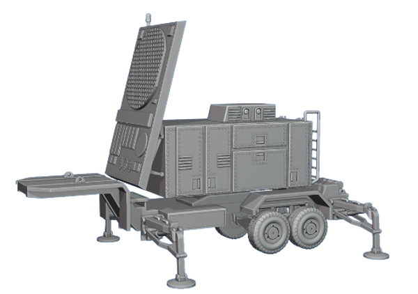 Patriot Radarsystem aufgebaut auf Auflieger Bundeswehr/US Army