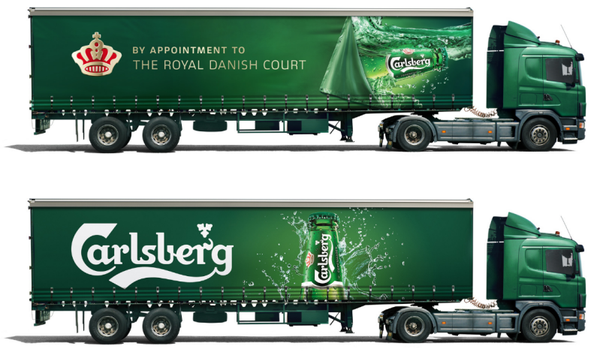 Secal "CARLSBERG" für Sattelaufliegerfahrzeug