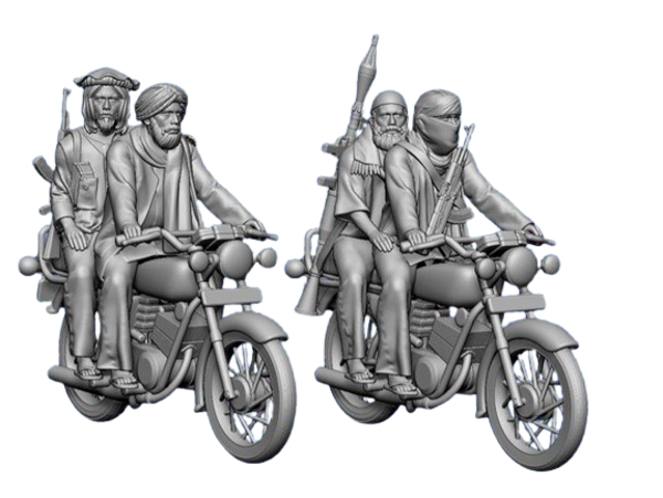 Taliban auf Motorrad