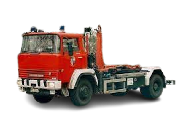 Magirus-Deutz 120 D 12 Meiller Aufbau, Wechselladefahrzeug WLF