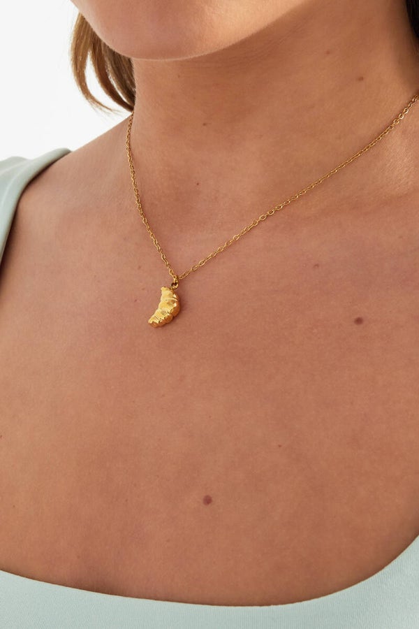 Oui croissant! - Stainless Steel ketting