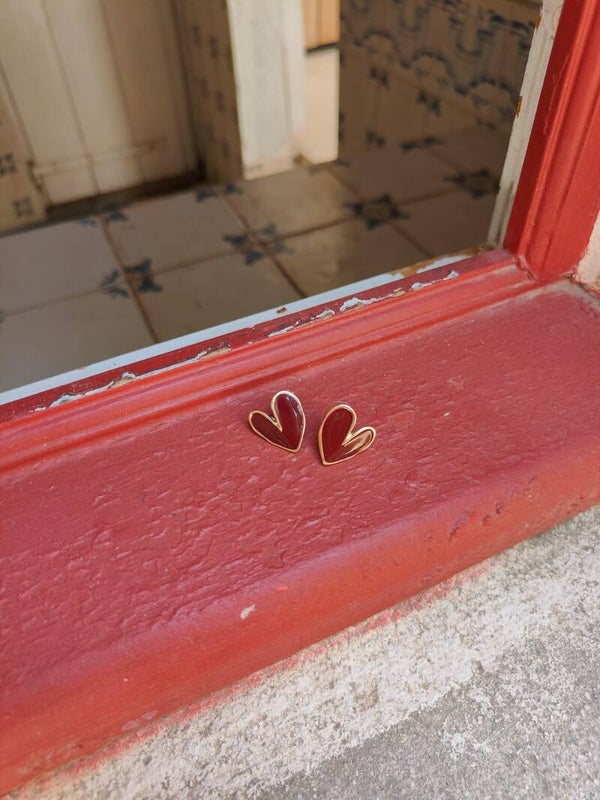 Studs Heart - hart oorbellen