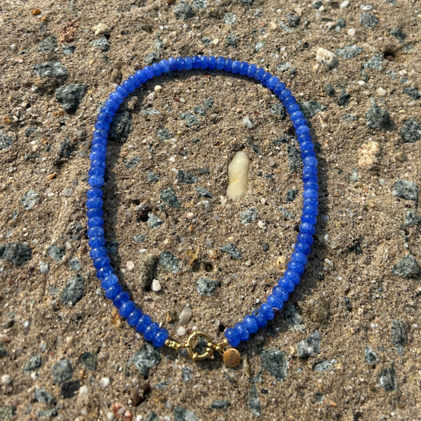 Perla d’Amalfi - Blauwe natuurstenen ketting
