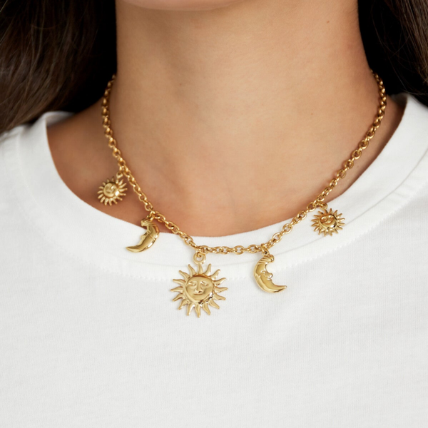 Day & Night - bedelketting met dag en nacht