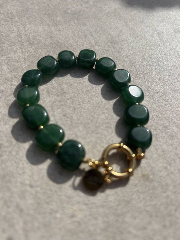 Groene Bracelet - Natuurstenen armband