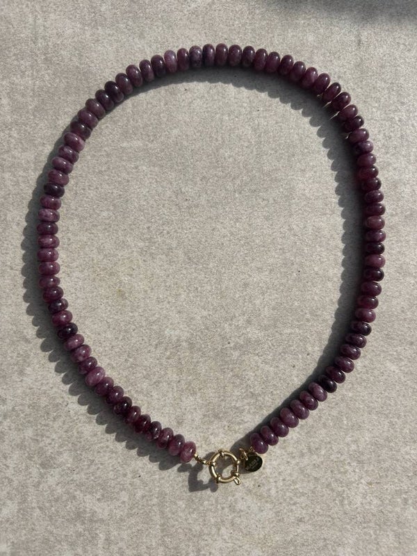 Purple Necklace - Kralenketting donkerpaars