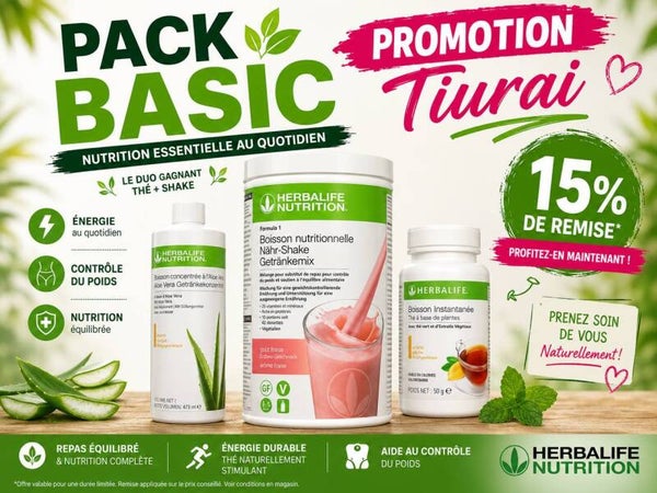 PACK BASIC: 18.250 F au lieu de 21.500 F