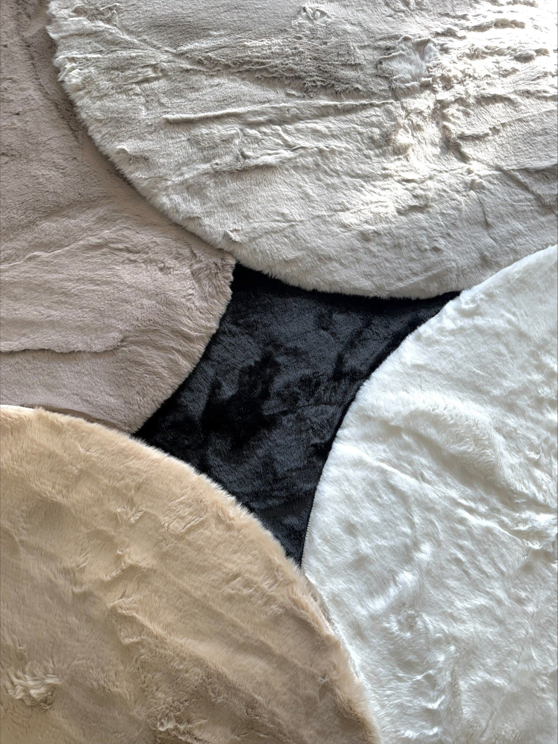 Zachte Fluffy Tapijten Rond