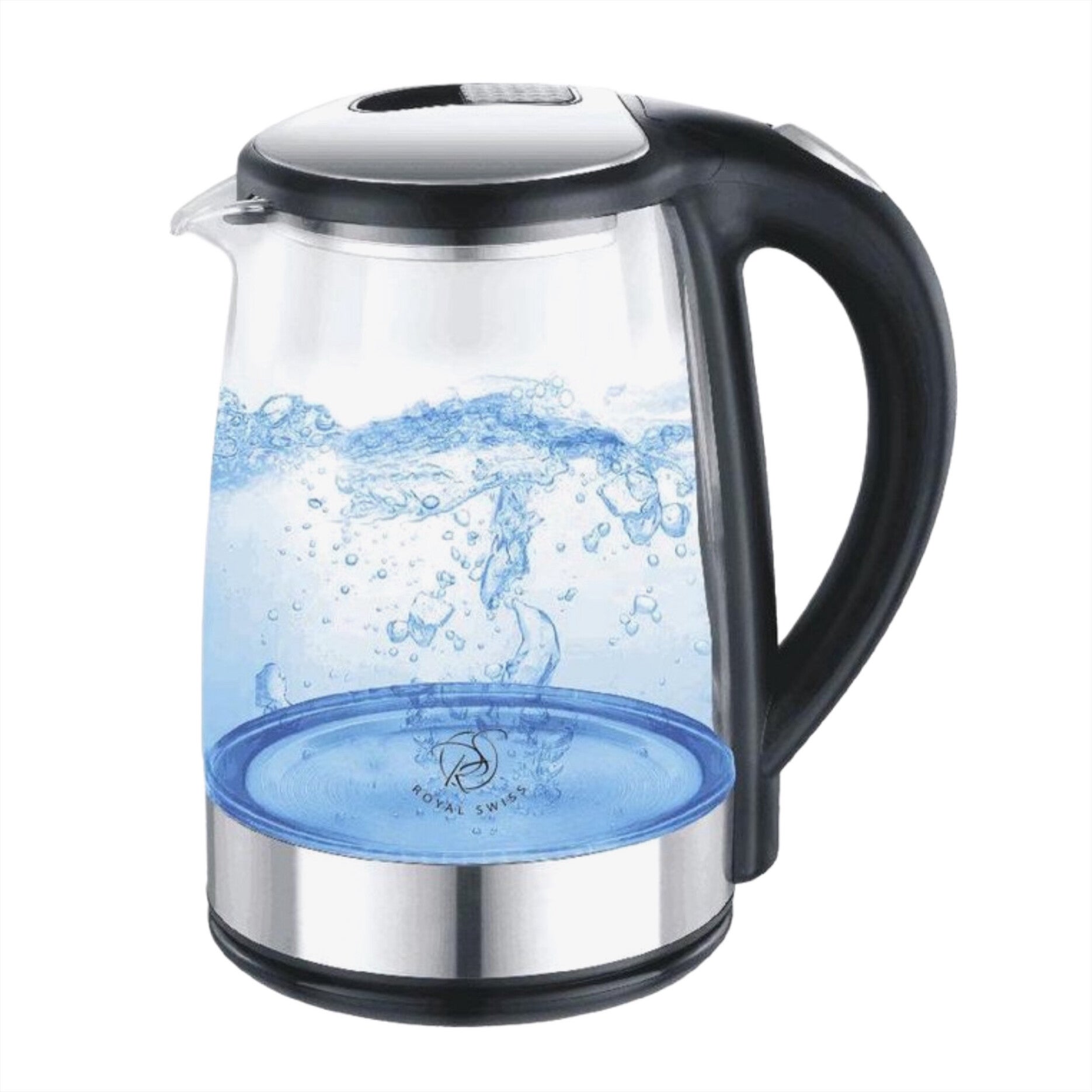 Royal Swiss Glazen Waterkoker 1500W – 1,8 Liter – LED