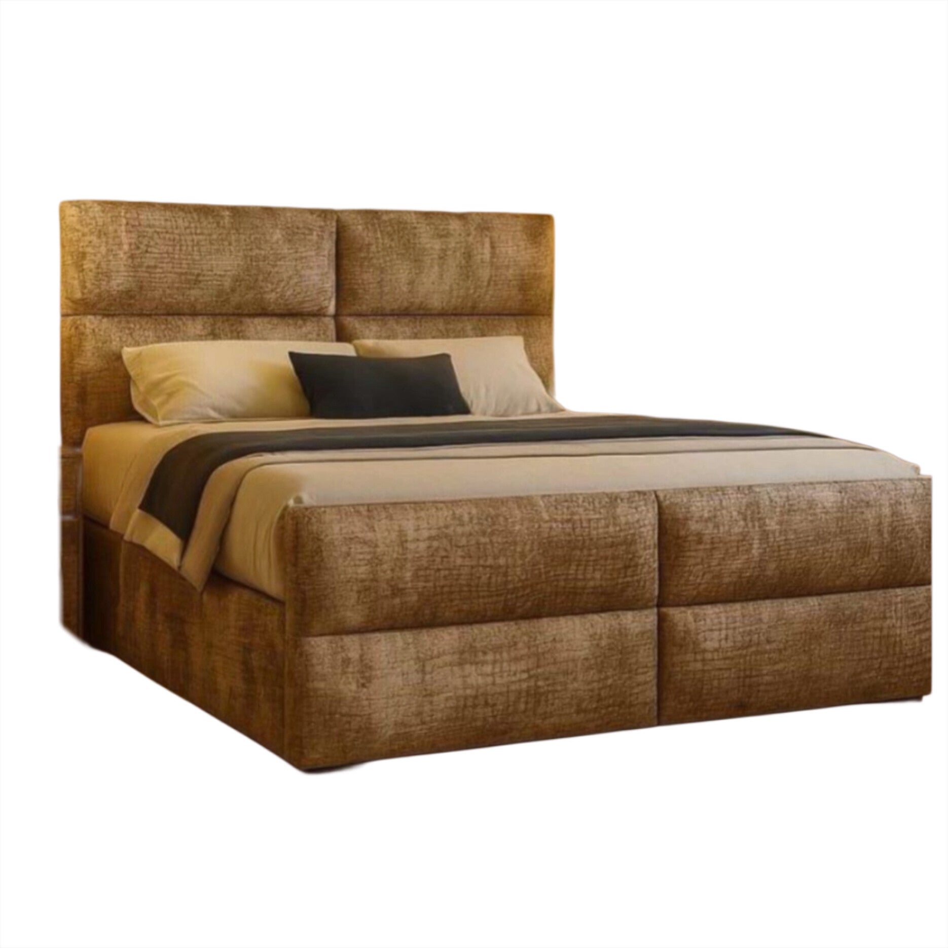 santoro boxspring bed – croco stof