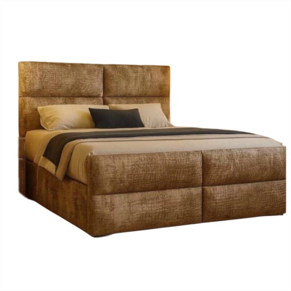 santoro boxspring bed – croco stof