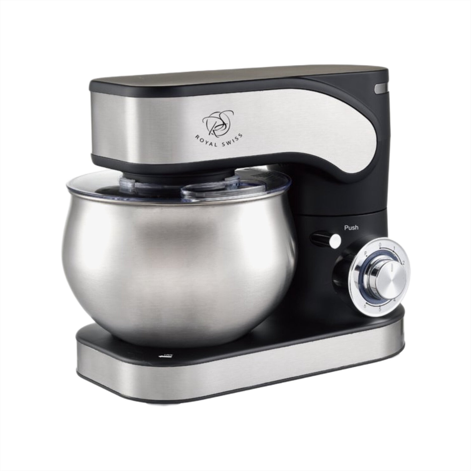 Royal Swiss Keukenmachine 1300W – 5L RVS Kom – 6 Snelheden