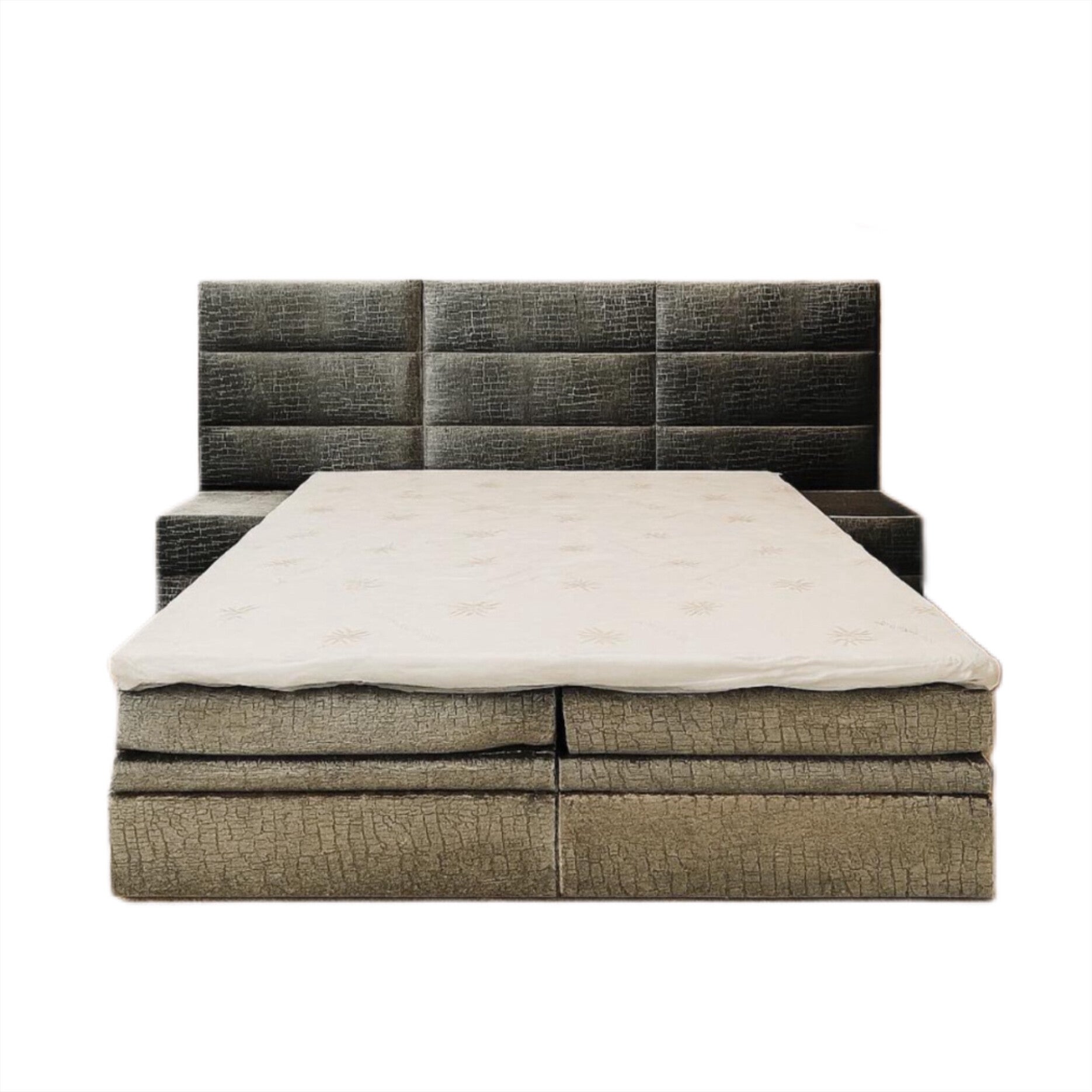 palermo boxspring bed – croco stof