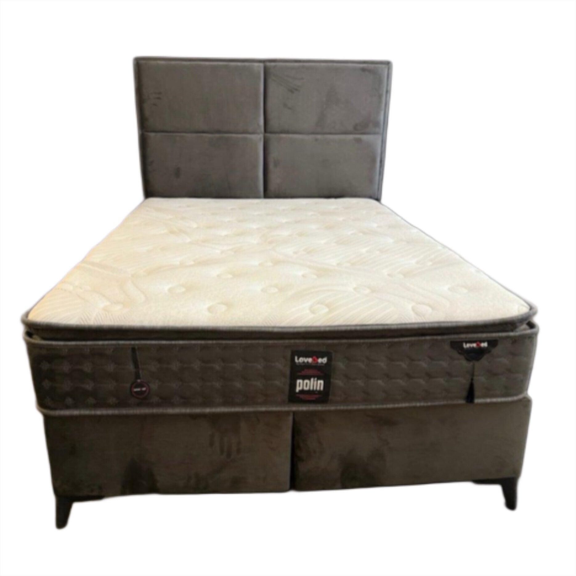 torino boxspring bed – velvet stof