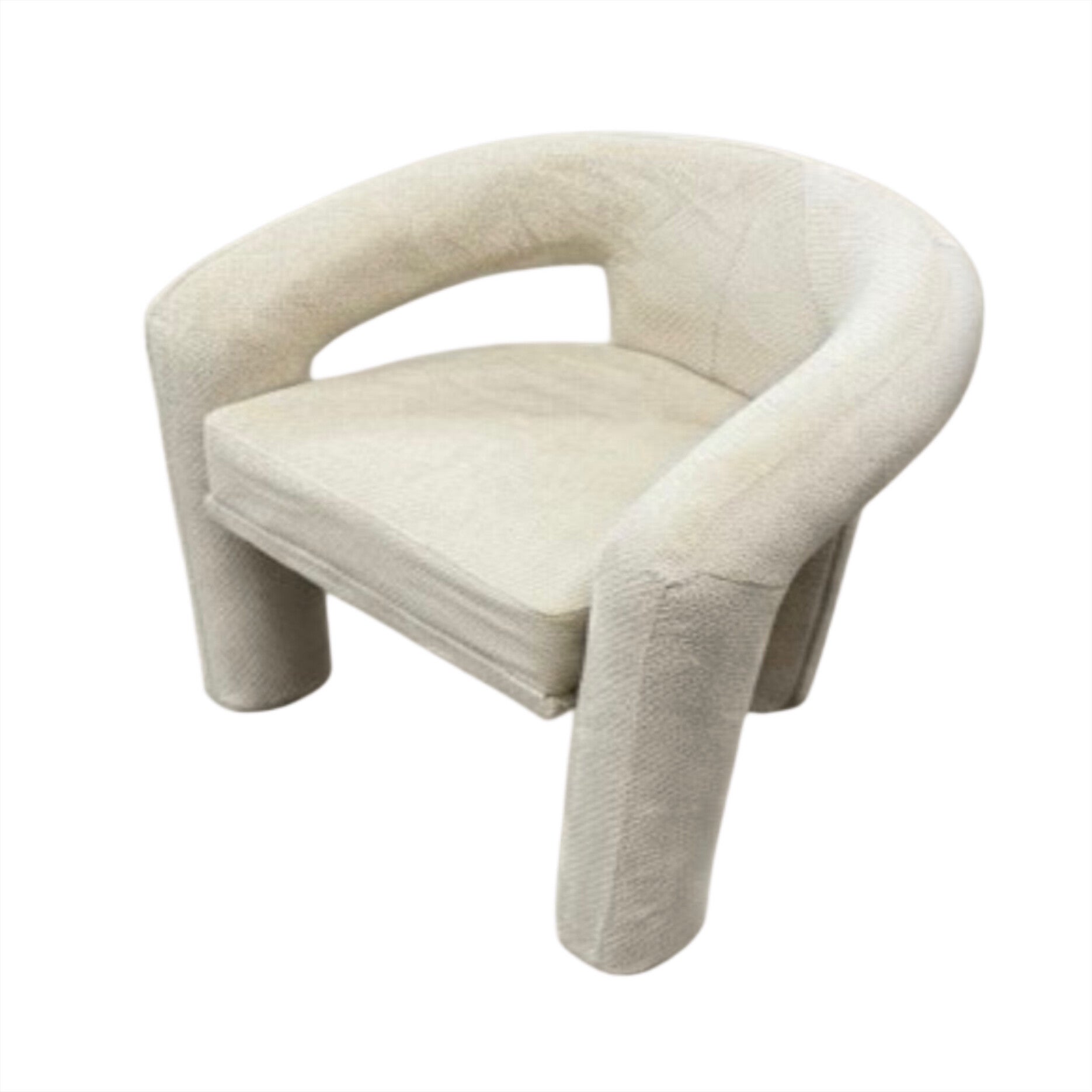 Avelin eetkamerstoel – beige bouclé