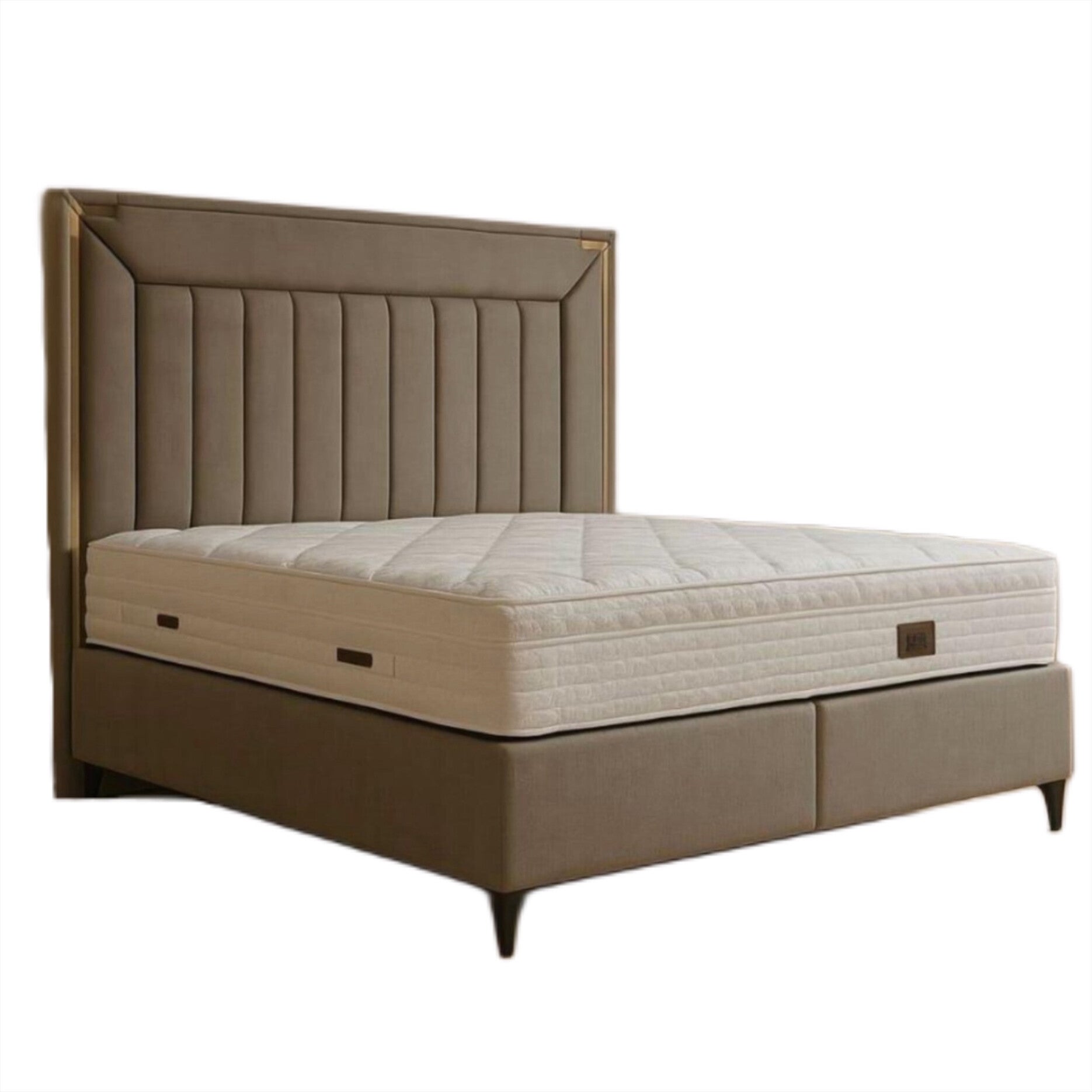 verona boxspring bed – velvet stof