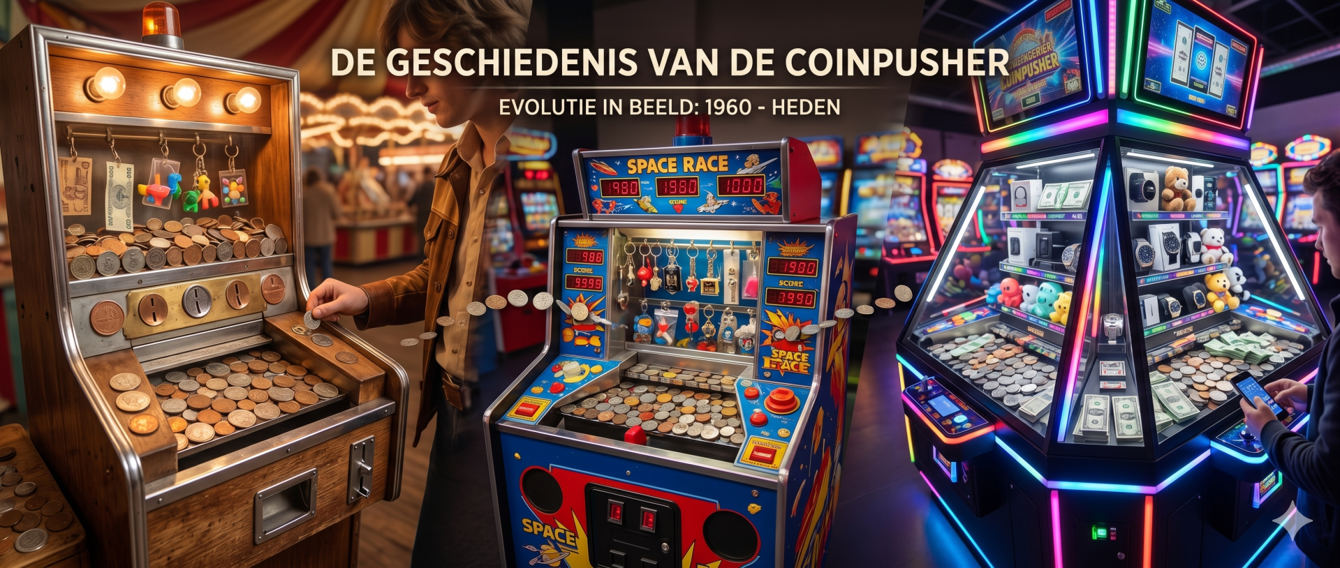 De geschiedenis van de Coinpusher
