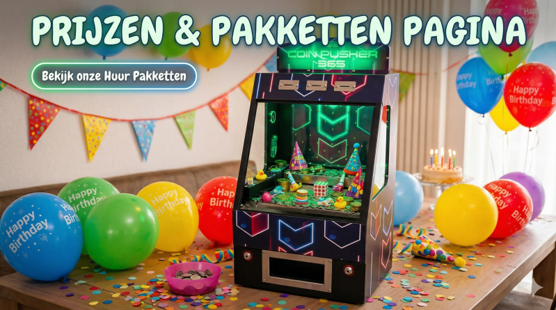Prijzen en pakketten coinpusher Nieuw-Vennep banner
